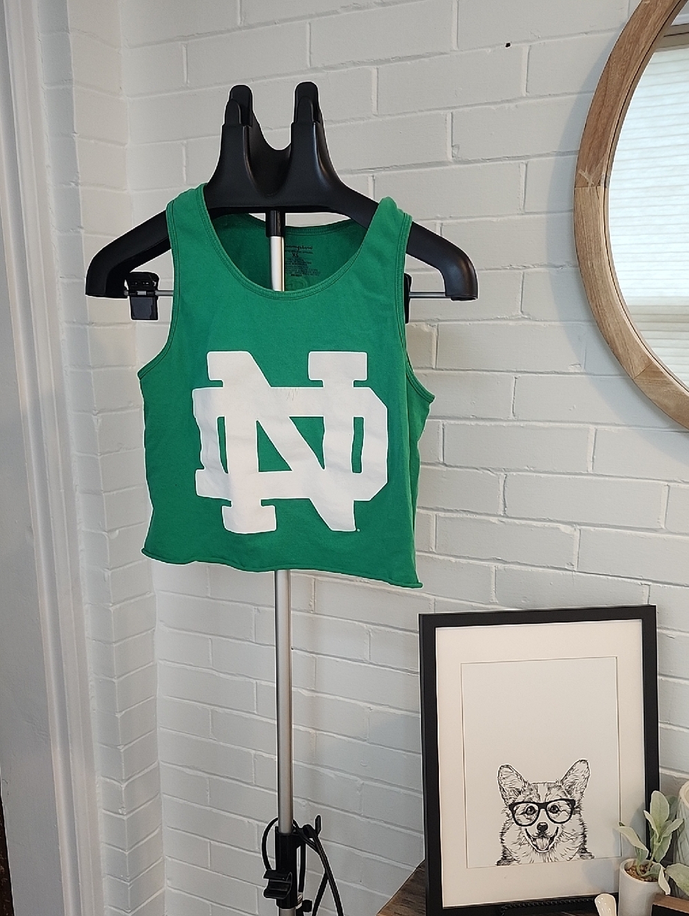 Notre Dame Crop Tank, Womens Xs - Picture 1 of 6